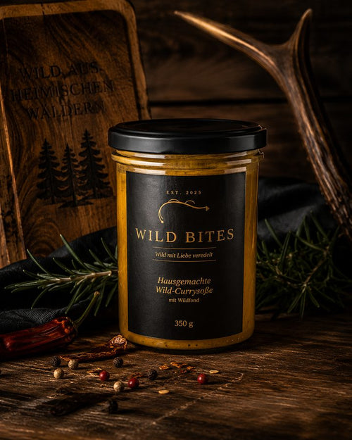 Wild Bites hausgemachte Wild-Currysoße im Glas, 350 g