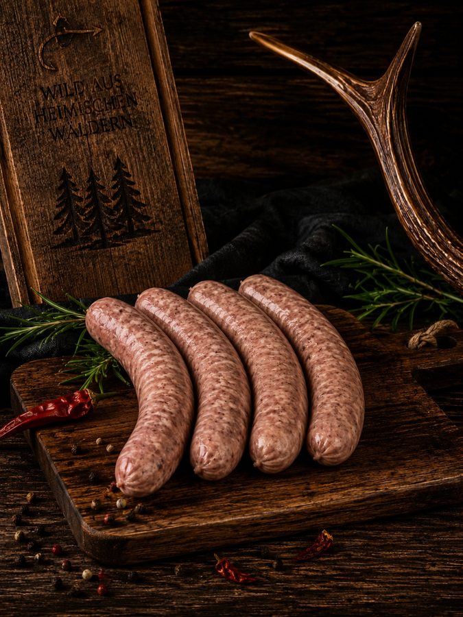 Wild Bites Wildbratwurst, ca. 100 g pro Stück